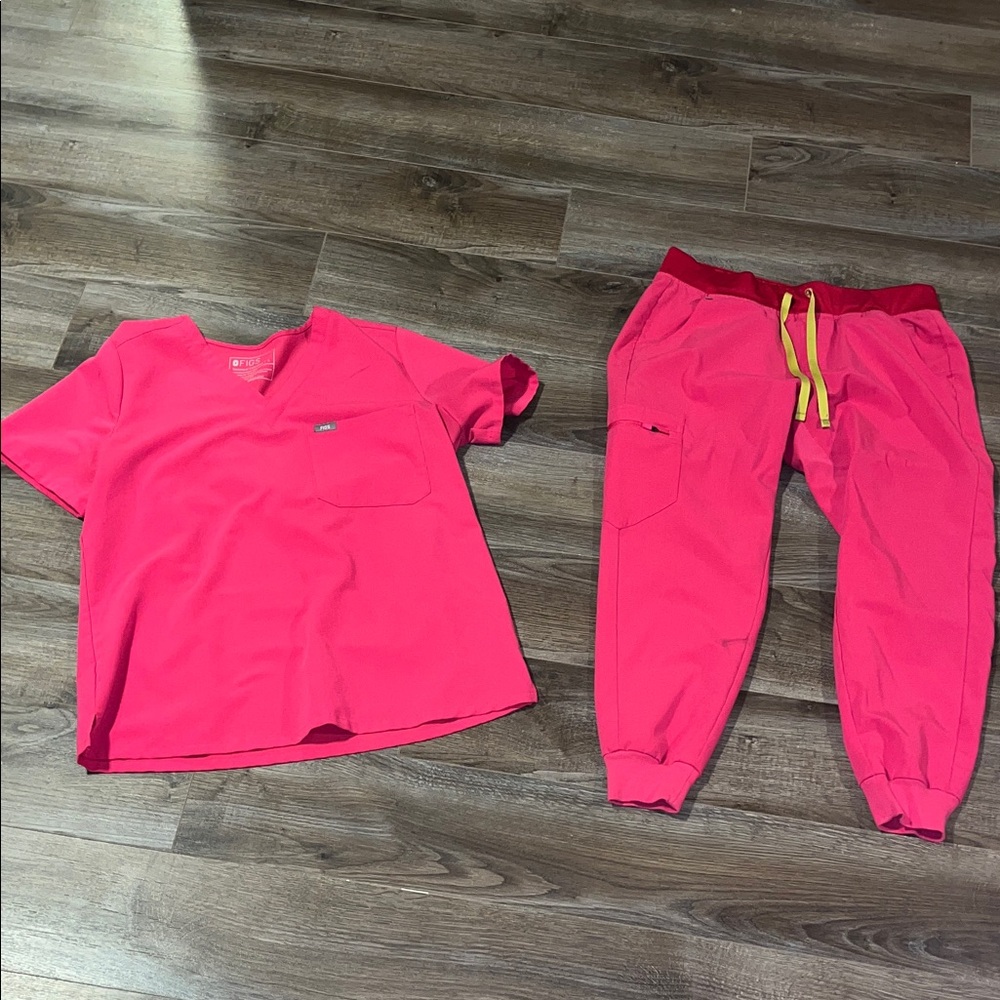 Figs Pink Sweatpants Comfortable Athleisure Wear